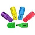 Rectangle 1 Color Tip Custom Plastic Highlighter Pen